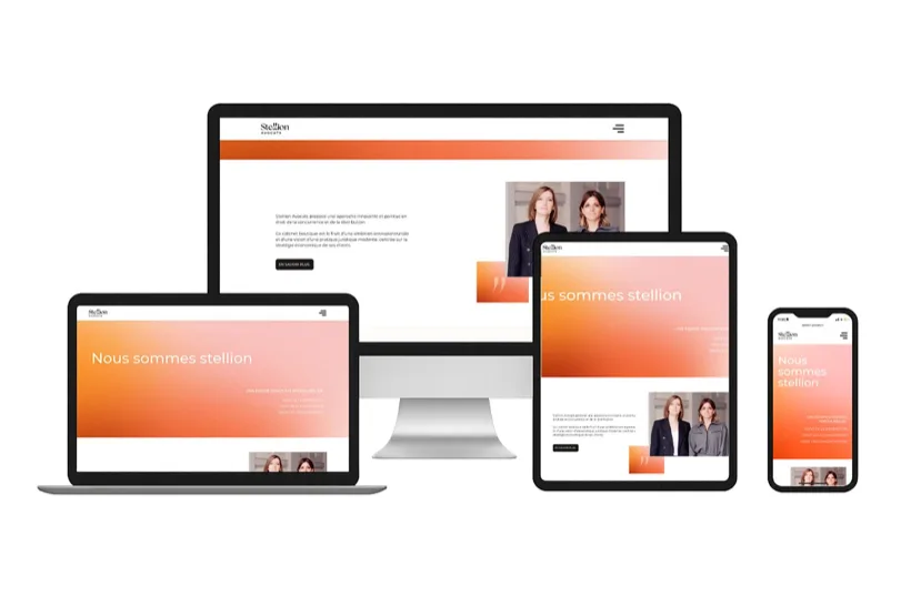 Site réalisé pour Stellion Avocats